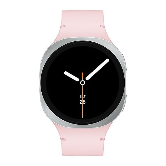 Galaxy Watch8 | 40 мм | Silver | Sport/Pink | S/M, Размер: 40 мм, Цвет: Silver, Тип ремешка: Sport, Цвет ремешка: Pink, Размер ремешка: S/M, Подключение часов: Bluetooth / Wi-Fi, изображение 2